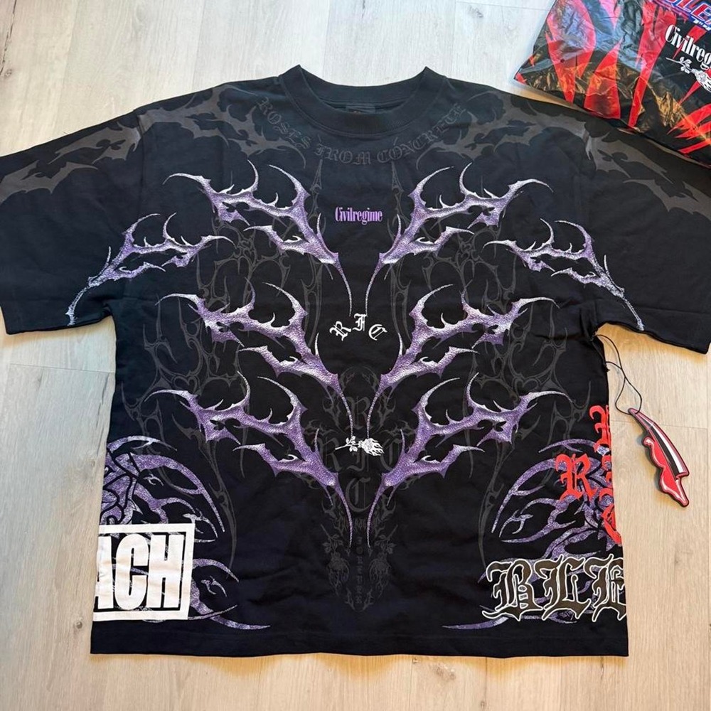 Civil Regime Bleach Muramasa 199X Oversized Tee Black Anime LCCRTT002-1847-02